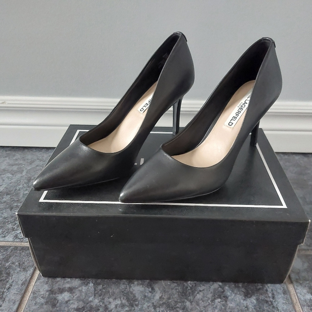 Karl Lagerfeld Heels New Size 6 Black - Classic Closed Toe Pumps